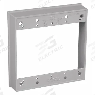 BELL Extension Box: Extension Ring, Aluminum, Gray - Accessories for Weatherproof Box Covers