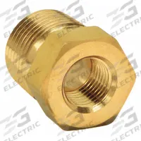 PARKER Metal Pipe Straight: Bushing, Brass, 1/2 in x 1/4 in, Male NPT Threaded x Female NPT Threaded (MPN 8-4 RB-B). Key specifications — Maximum Operating Pressure: 3,900 psi.