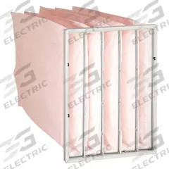 GRAINGER Pocket Air Filter: 24 in x 20 in x 30 in, MERV 13, Pink, Synthetic, 5 Pockets (MPN 5M399). Key specifications — Display Sell UOM: EA; Brand: GRAINGER; Media Material: Synthetic; Performance Rating: MERV 13.