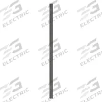 ASI GLOBAL Partition Column: Plastic Polymer, Pebble, Black, 82 in Ht, 3 in Wd, 1 in Thick (MPN 40-90870353-9205). Key specifications — Inner Core Type: Polymer; Brand: ASI GLOBAL PARTITIONS; Color: Black; Finish/Texture: Pebble.
