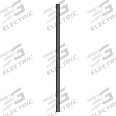 ASI GLOBAL PARTITIONS Partition Column: Plastic Polymer, Pebble, Black, 82 in Ht, 3 in Wd - Pilasters for Bathroom Partitions
