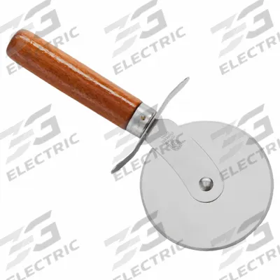 AMERICAN METALCRAFT Pizza Cutter Wheel: 1 Handles, Wood, 4 in Blade Dia, Brown (MPN PC7400) - Furnishings, Appliances and Hospitality