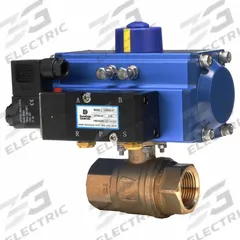 DYNAQUIP CONTROLS Pneumatically Actuated Two-Way Ball Valve: 1/2 in, Brass, FNPT x FNPT, Two-Piece (MPN PHG23ATSR05210A). Key specifications — Brand: DYNAQUIP CONTROLS; Pilot Solenoid Voltage: Not Included.