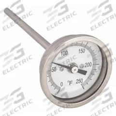 APPROVED VENDOR Dial Thermometer: 0°F to 250°F, ±1% Accuracy, 4 in Stem Lg, 2 in Dial Dia (MPN 1NFW9). Key specifications — Accuracy: ±1 %; Brand: APPROVED VENDOR.