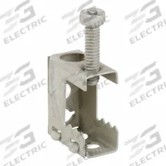 Beam Clamp: Steel, 1/2 in, #10-1/4 Thread Size, 100 lb Load Capacity (MPN BC). Key specifications — Beam Flange Thickness: 1/2 in; Compatible Pipe Size: 1/4 in; Load Capacity: 100 lb; Material: Steel; Finish: Corrosion Resistant Coated; Color: Silver; Thread Size: #10-1/4; Mounting Orientation: Top Mount.