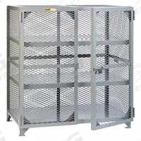 LITTLE GIANT Bulk Storage Locker: 61 in x 27 in x 52 in, 2 Fixed Shelves, Legs, Gray, Gray, Shelves (MPN SC2-2460-NC). Key specifications — Brand: LITTLE GIANT; Body Panel Type: Ventilated; Base Type: Legs; Cabinet Color: Gray; Frame Assembled: Assembled.