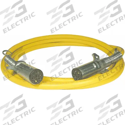 SUREFLEX ISOABS Power Cord: 7 Pin, 12 ft Wire Lg, 12 ft Overall Lg (MPN SFI12SE) - Fleet and Vehicle Maintenance