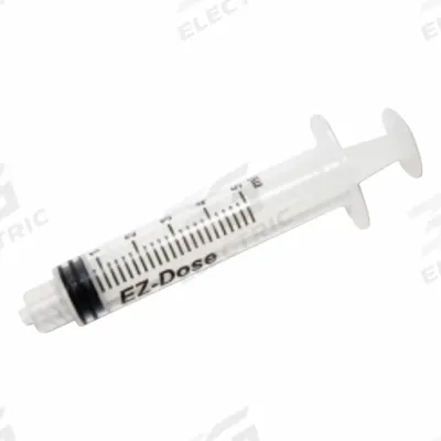 EZ DOSE Chromatography Syringe: 5 mL Capacity - mL, Luer Lock, Polypropylene, Polypropylene - Luer Lock Syringes