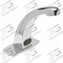 ZURN Bathroom Sensor Faucet: AquaSense®, Brass, Chrome Finish, Single-Post, Battery, Aerated, NPSM (MPN Z6913-XL-CP4). Key specifications — Brand: ZURN; Includes: Cover Plate, 4 in; Series: AquaSense®.