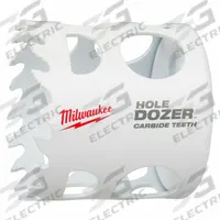 MILWAUKEE Hole Saw: 2 1/8 in Saw Dia., 4 Teeth per Inch, 1 5/8 in Max. Cutting Dp, Carbide Tipped (MPN 49-56-0722). Key specifications — attr1098070: 4; attr1098087: MILWAUKEE; attr1098073: 5/8"-18.