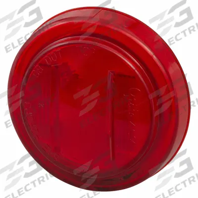 GROTE Clearance Marker Lamp: Clearance Light, LED, Round, Red, Bracket/Grommet - Clearance Lights
