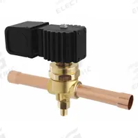 PARKER Refrigerant Solenoid Valve: 5/8 in Female Sweat, 0.4 in Port Size, Normally Closed, 2-Way (MPN R38E145M). Key specifications — Brand: PARKER.