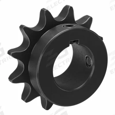 TSUBAKI Single Strand Sprocket: 50, For 5/8 in Chain Pitch, 1 1/8 in Bore Dia, 12 Teeth - Size 50 Fixed-Bore Roller Chain Sprockets