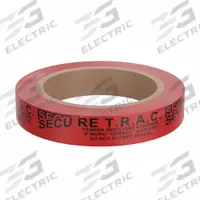 NOVAVISION Tamper Evident Tape: 2 mil Tape Thick, Red, Secure T.R.A.C., 1 in x 60 yd, 1 in x 60 yd (MPN PST1R-46A-180). Key specifications — Message: Secure T.R.A.C.; Brand: NOVAVISION.