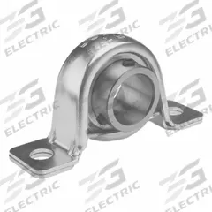 TRITAN Pillow Block Bearing: 1 1/4 in Bore, Steel, Eccentric Collar, 1 9/16 in Shaft Ht, 6,490 RPM (MPN RPB20). Key specifications — Bearing Insert Material: Steel; Brand: TRITAN; Maximum Speed: 6,490 RPM; Mounting Bolt Size: 3/8 in; Standards: AFBMA; System of Measurement: Inch.