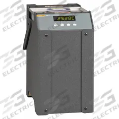 FLUKE Thermometer Calibrator: -22°F to 257°F /-30°C to 125°C, -22°F to 257°F /-30°C to 125°C (MPN 7103-156). Key specifications — Brand: FLUKE; Accuracy: +/-0.25°C; Stability: ±0.05°C at 125°C (Oil 5010); Common Fluid Compatibility: Water (Distilled).