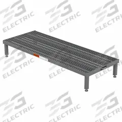 APPROVED VENDOR Work Platform: 14 in Platform Ht - Max, 24 in Platform Wd, 60 in Platform Dp, Steel (MPN AHW-H-2460). Key specifications — Brand: APPROVED VENDOR; Color: Gray.