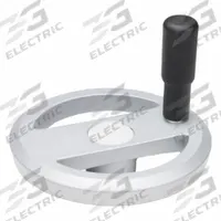 JW WINCO Spoked Hand Wheel: Spoked, Revolving Handle, Aluminum, 12 mm Bore, 125 mm Dia (MPN 12MRX2V/R). Key specifications — Brand: JW WINCO.