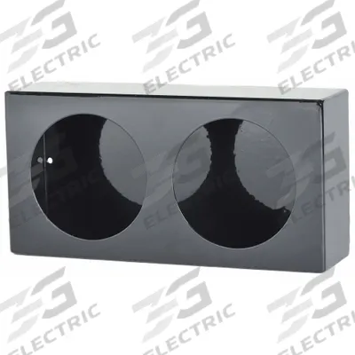 BUYERS PRODUCTS Light Box: Light Box, Black, Steel, 12 in Lg, 6 in Ht - Vehicle Light Mounts & Brackets