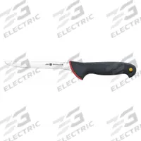 ZWILLING J.A. HENCKELS Knife: Flex, 6 in Overall Lg, Stainless Steel Blade, Polypropylene Handle (MPN 33105-151). Key specifications — Sub-brand: Kolor ID; Brand: ZWILLING J.A. HENCKELS; Blade Material: Stainless Steel; Blade Type: Flexible; Handle Color: Black; Handle Material: Polypropylene; Knife Type: Boning Knife; NSF Certified: Yes.