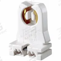 LEVITON Lampholder: Lamp Holder, Medium Bi-Pin (G13), Turn-Type Contact, 1 1/4 in Overall Lg, White (MPN 13353-NX). Key specifications — attr234509: Medium Bi-Pin (G13); attr234515: 600V AC; attr327041: Lamp Holder; attr239872: LEVITON; attr234516: White; attr234535: Turn-Type Contact.
