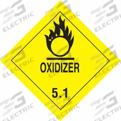 TAPECASE DOT Container Label: Oxidizer, 4 in x 4 in, 4 in Label Ht, 4 in Label Wd, Paper, 50 PK (MPN 16V021). Key specifications — Brand: TAPECASE; Message: Oxidizer.