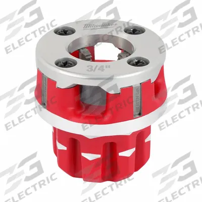 MILWAUKEE Pipe Threading Die Head: 11R, For 3/4 in Pipe, NPT, Alloy - Die Heads for Handheld Pipe Threaders