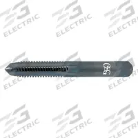 OSG Straight Flute Tap: 3/8"-24 UNF, H3 / 2B-3B, 4 Flute, Plug Chamfer, TiN Coated High Speed Steel (MPN 1121605)