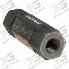 ENERPAC Hydraulic Check Valve: 10,000 psi, 4 gpm, 3/8 in, NPT (MPN V17). Key specifications — Body Material: Steel; Outlet Connection Type: NPT; Brand: ENERPAC; Inlet Connection Type: NPT.