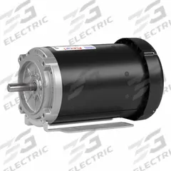 LEESON General Purpose Motors: C-Face/Universal Mount, Totally Enclosed Fan Cooled, 1/3 hp (MPN 056T17F15949). Key specifications — Brand: LEESON; Nameplate Voltage @ 60 Hz: 208-230/460V AC; Full Load Current @ 60 Hz: 1.8-1.6/0.80 A; Nameplate RPM @ 60 Hz: 1,725 RPM; Motor Enclosure: TEFC.