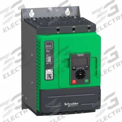 SCHNEIDER Soft Start: 208-690V AC, 100 mA Output Current, With Bypass, IP20, 60/50 Hz - Schneider Altistart ATS 48