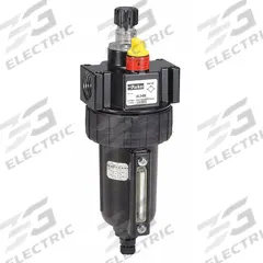 PARKER Compressed Air Lubricator: Micro Mist, 1/4 in NPT, 40 cfm, 250 psi Max Op Pressure, Knob, 16L (MPN 16L14BE). Key specifications — attr111774: Zinc; attr111402: 16L; attr111761: PARKER.