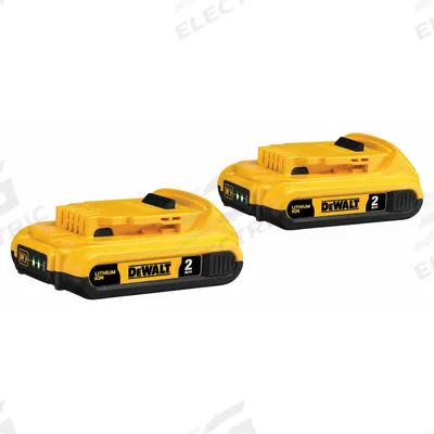 DEWALT Battery: 20V MAX*, 2 Ah, 2 Batteries Included, 20V DC - DEWALT Cordless Tool Batteries
