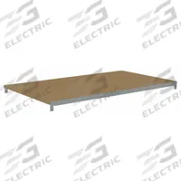 TENNSCO Shelf: 42 in x 24 in, 550 lb Load Capacity, Particleboard, Gray, Shelf (MPN ZAES-4224D). Key specifications — Decking Material: Particleboard; Includes: (2) Beams; Decking Finish: Unfinished; Shelf Configuration: Single Straight; Color: Gray; Frame Material: Steel; Brand: TENNSCO; Frame Finish: Zinc Plated.