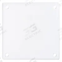 HUBBELL Wall Plate: Blank, 2 Gang, White, Std Size (MPN SWP23). Key specifications — Brand: HUBBELL; Material: Steel.