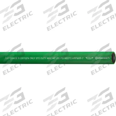 CONTINENTAL Bulk Oxygen Hose: 1/2 in Hose Inside Dia., 500 ft Hose Lg, Green - Grade R Single-Line Bulk Welding Hoses