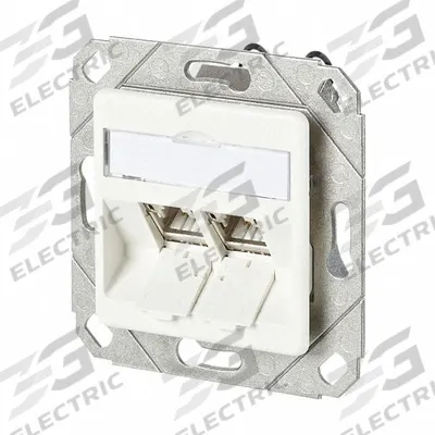 METZ CONNECT Wall Outlet: UPK, GD-Zn (Zinc Die-Cast), IDC Connection x RJ45 - Voice & Data Housings, Panels & Connector Components