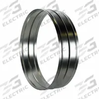 AMERIC Duct to Duct Connector: 5 3/8 in Lg, 20 in Outlet Dia, For Use With VAF8000B-3, Gray, Steel (MPN AM-CG20). Key specifications — Material: Steel; Color: Gray; Accessory Type: Coupler; For Use With: VAF8000B-3; Includes: Duct Coupler; Conductive Material Construction: Yes; Brand: AMERIC.
