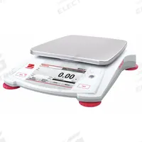 OHAUS Compact Bench Scale: 1,200 g Capacity, 0.01 g Readability, Carat/Custom/g/kg/lb/lb/oz/oz/pwt (MPN STX1202). Key specifications — Brand: OHAUS; Display Type: VGA Touchscreen.