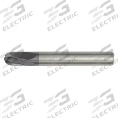 WIDIA HANITA Ball End Mill: Carbide, TiAlN Coated, 4 Flute, 4 mm Mill Dia, 4 mm LOC, 50 mm OAL (MPN 715004001RT)