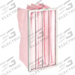 GRAINGER Pocket Air Filter: 24 in x 12 in x 12 in, MERV 13, Pink, Synthetic, 4 Pockets (MPN 2JVC9). Key specifications — Display Sell UOM: EA; Brand: GRAINGER; Media Material: Synthetic; Performance Rating: MERV 13.