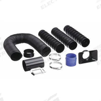 HAKKO Fume Extractor Loc Line Kit: 6 in Nozzle Wd, 3 ft Overall Lg - Hakko Benchtop Soldering Fume Extractor Hose Kits