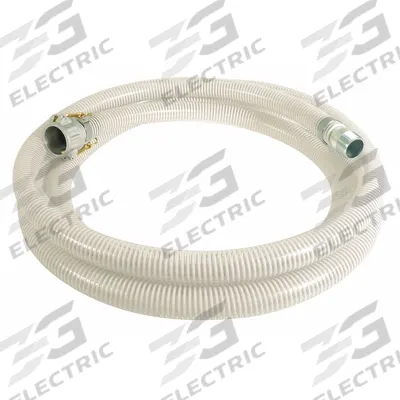 APPROVED VENDOR Water Suction and Discharge Hose: 4 in Hose Inside Dia., 50 psi, Clear/White - PVC Water Suction & Discharge Hose Assemblies with Synthetic Braid & PVC Helix Reinforcement