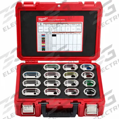 MILWAUKEE Upper and Lower Crimping Die Set: 6 AWG to 750 kcmil Copper, U Style Dies - Milwaukee Replacement Crimping Dies