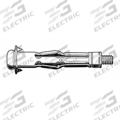 APPROVED VENDOR Wall Anchor: 3/16 in Dia, 3 3/4 in Overall Lg, Steel, Plain, Steel, Plain - Removable Sleeve Anchors