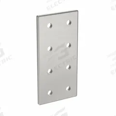 Joining Plate: Rectangular Flat Plate, 40 Series, 156 mm x 76 mm x 6 mm, For 8 mm Slot Wd, 8 Holes (MPN 093VD80160). Key specifications — Material: Aluminum; Brand: FATH INC.; Finish: Anodized.