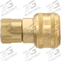 PARKER Quick Connect Hose Coupling: 1/4 in Body Size, 1/4 in Hose Fitting Size, 1/8" -27 Thread Size (MPN B33A). Key specifications — Brand: PARKER; Thread Size: 1/8" -27; Coupling Locking Type: Push-to-Connect; Hose Fitting Gender: Female.