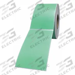 CRANE CONSUMABLES Printer Label: 4 in Label Wd, 6 in Label Ht, Green, 3 in Core Dia., 4 PK (MPN 4060DC-P351U1Mr). Key specifications — Brand: CRANE CONSUMABLES; Label Color: Green.