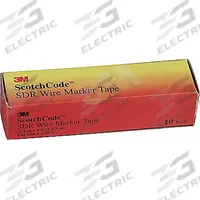 3M Wire Marker Tape Refill: R, Black on White, 576 Labels, Polyester Film, -40°F to 250°F, 50 PK (MPN SDR-R). Key specifications — Legend: R; Label Material: Polyester Film; Brand: 3M; Color: Black on White.