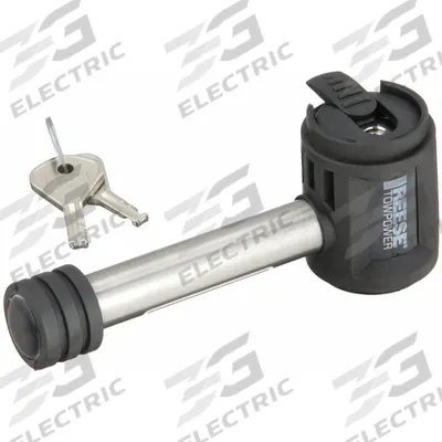 REESE Receiver Lock: Stainless Steel, (2) Keys - Receiver Locks